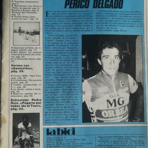 Revista La Bici – 1985