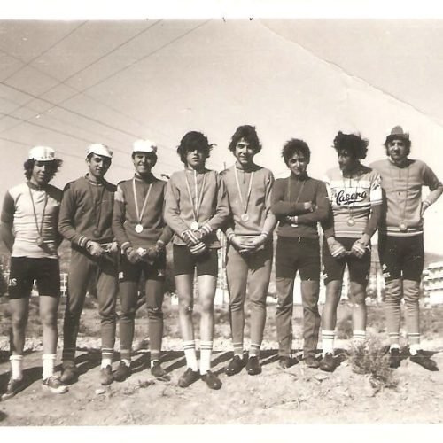 Clasificación de la contrarreloj en Lorca de categoría cadete – 1975