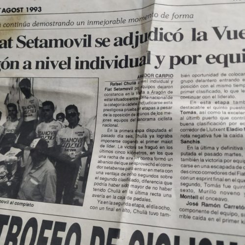 Vuelta al Bajo Aragón de categoría cadetes – 1993