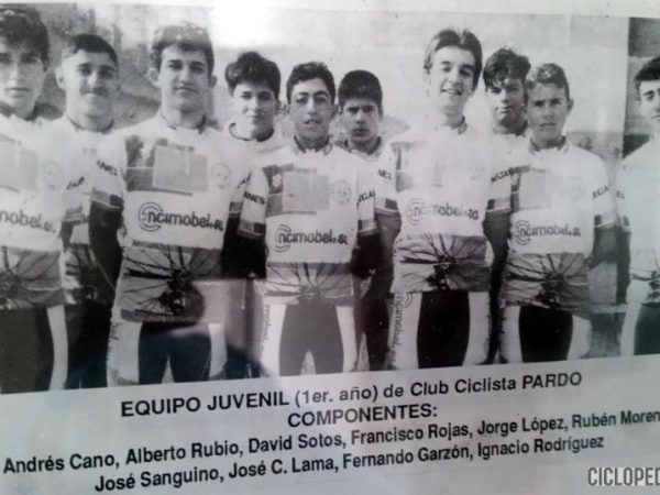 Equipo juvenil Encimobel-Club Ciclista Cristiano Pardo de Leganes (1992)