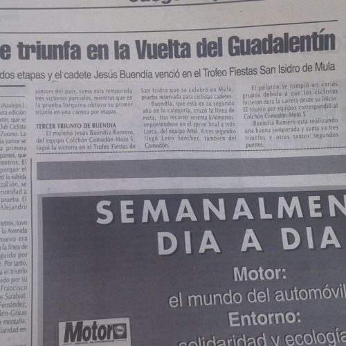 Vuelta del Guadalentín para juveniles – Lorca (Murcia) 1998