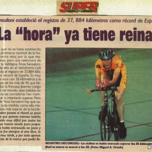 Récord de la hora nacional femenino de Rosa Sansaloni – Valencia 1995