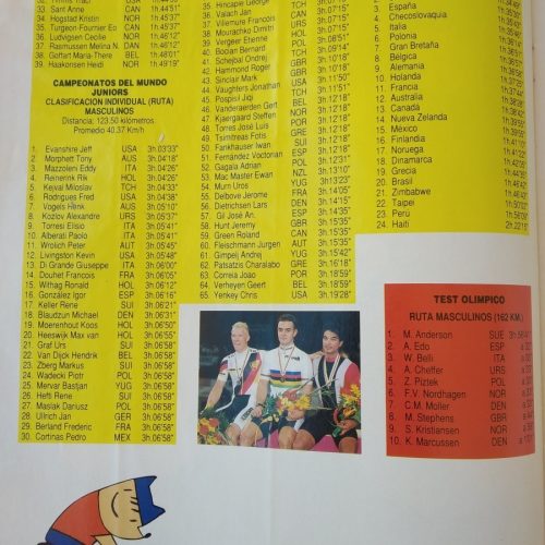 Revista ‘Abanico Ciclista’ – Año 1991