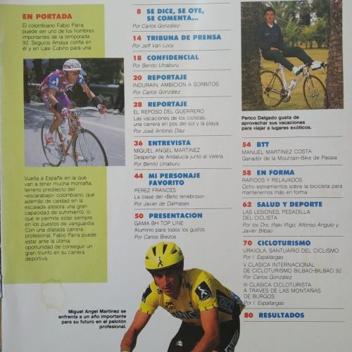 Revista Ciclismo a fondo – Febrero 1992