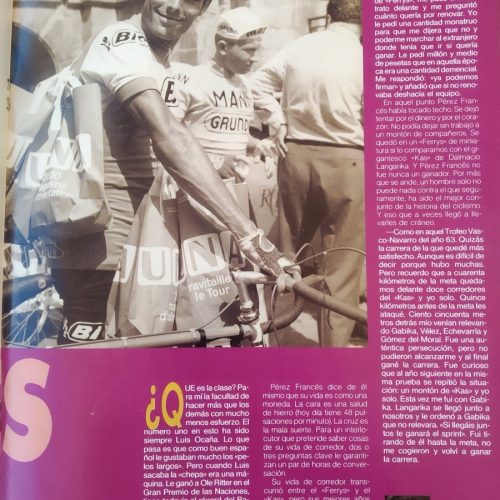 Revista Ciclismo a fondo – Febrero 1992