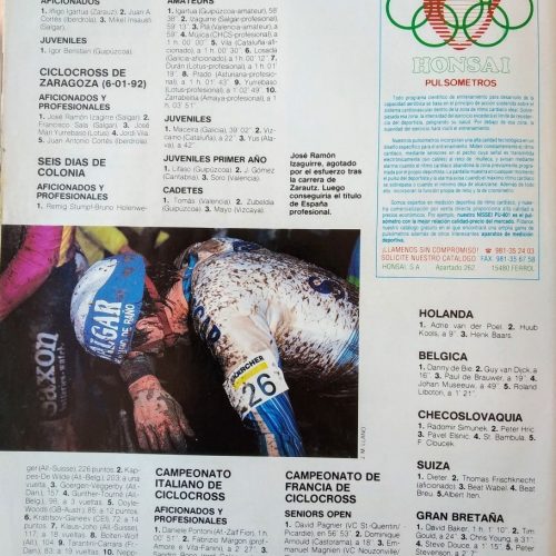 Revista Ciclismo a fondo – Febrero 1992