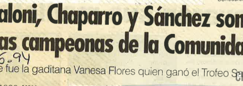 Campeonato de la Comunidad Valenciana femenino del año 1994