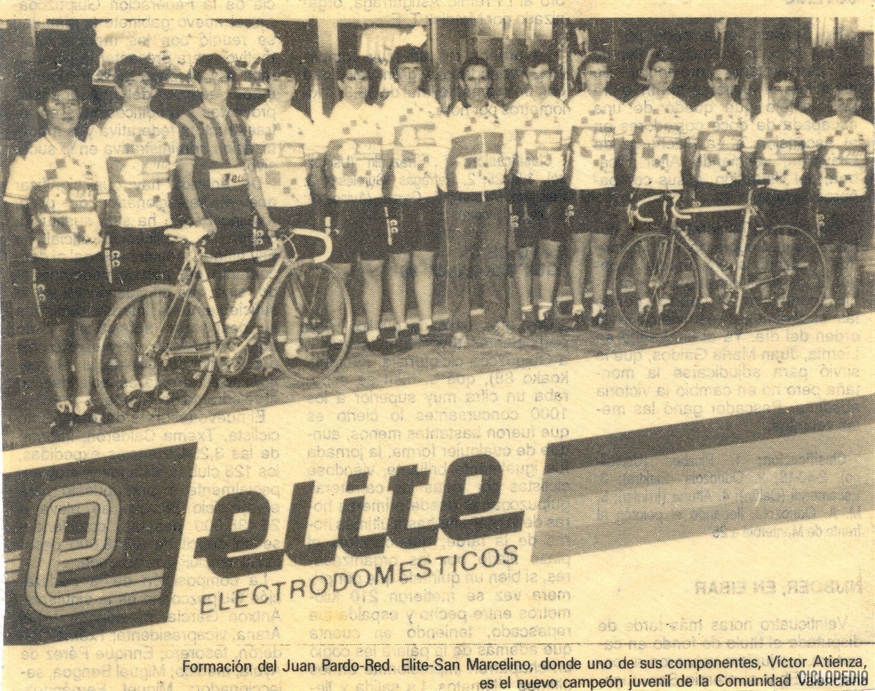 Equipo juvenil Club Ciclista San Marcelino – Elite Electrodomésticos (Valencia)