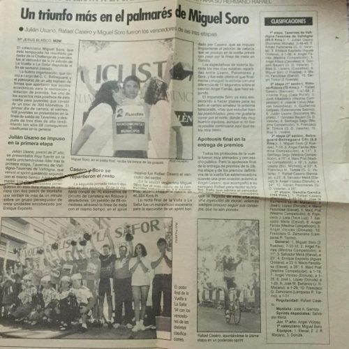Volta la Safor para juveniles, Gandía (Valencia) – 1994