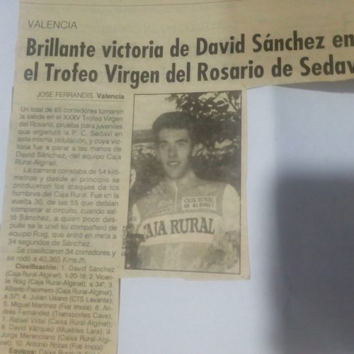 Trofeo Virgen del Rosario para juveniles en Sedaví (Valencia) – 1993