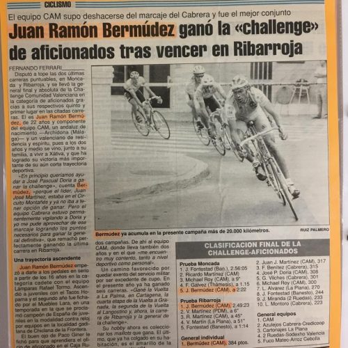 Challenge de la Comunidad Valenciana para aficionados 1991