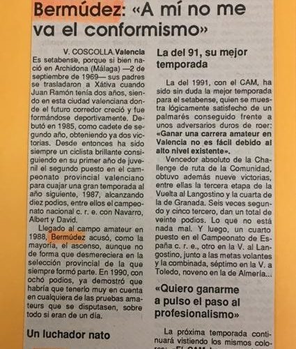 Entrevista a Juan Bermúdez ‘El Gitano’ en 1991