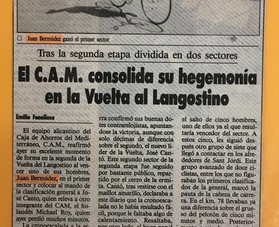 XVIII Vuelta al Langostino para aficionados, Vinaroz (Castellón) – 1991