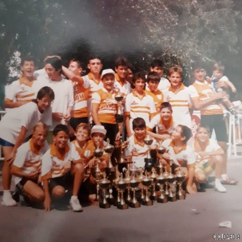 La Escola Ciclista de Sueca (Valencia) del año 1989