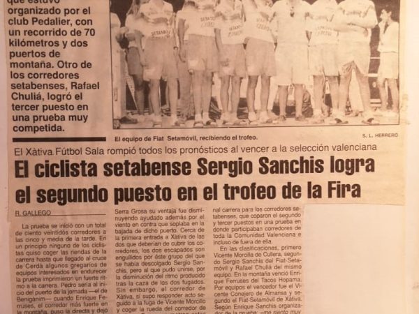 Trofeo Fira d’Agost para cadetes en Xàtiva (Valencia) – 1992