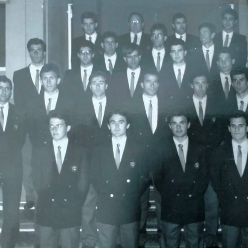 Presentación del equipo profesional Colchones CR en Xàtiva (Valencia) de 1989