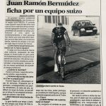 Imagen de Juan Ramón Bermúdez ficha por un equipo Suizo, 1995