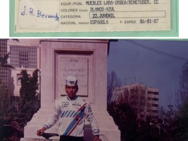 Licencia juvenil de la Federación valenciana de Juan Bermúdez en 1987