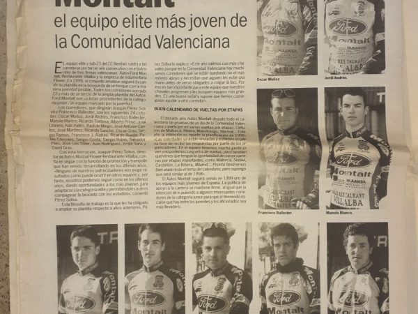 Presentación del equipo Autos Motalt amateur del año 1999 – Benifaió (Valencia)