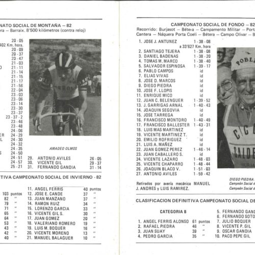 50 aniversario de la Peña El Sillín, Burjassot (Valencia) – 1983