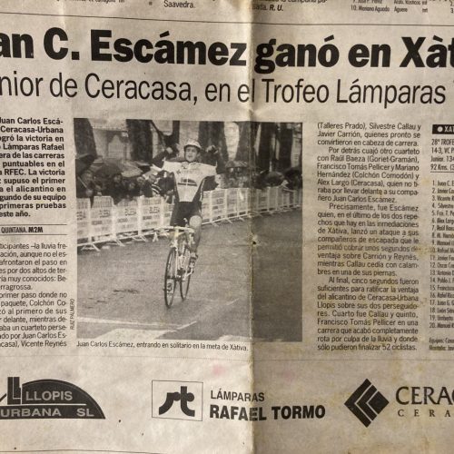 Trofeo Lámparas Rafael Tormo para juveniles, Xàtiva (Valencia) – 1999