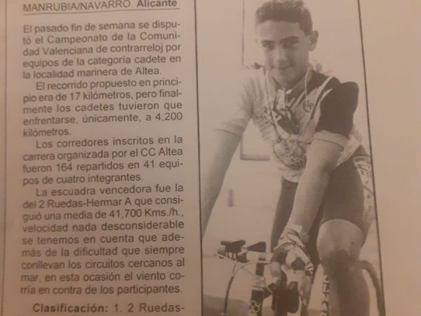 Campeonato CRE de la Comunidad Valenciana para cadetes, Altea (Alicante) – 1996