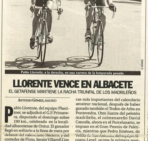 GP Primavera para aficionados en Ontur (Albacete) – 1998