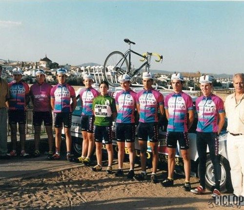 Presentación del equipo Ciclos Cabello de Córdoba de categoría cadete – 1995